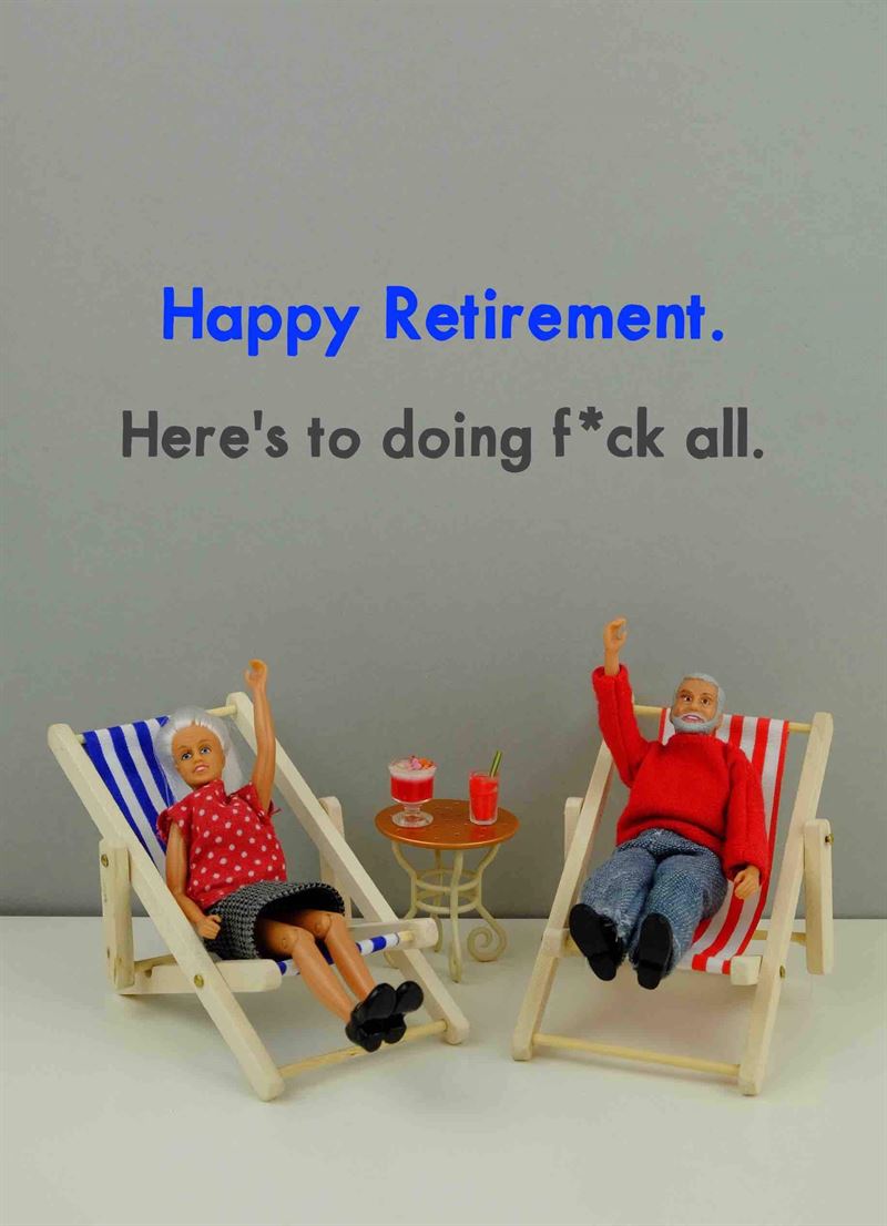 Bold & Bright - Happy Retirement - Retirement Card