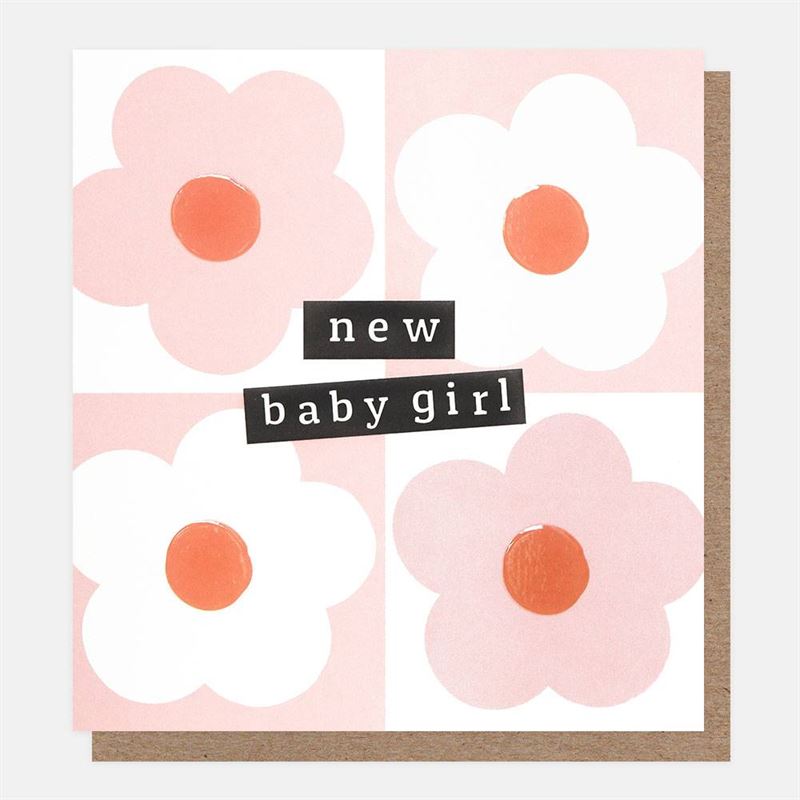 Caroline Gardner - New Baby Girl - Baby Card