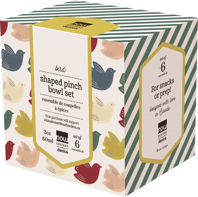 Now Designs - Bird Shape Set of 6 - Pinch Bowls