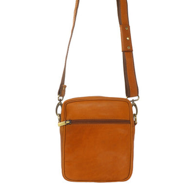 Baron Compact Leather Crossbody Hand Bag