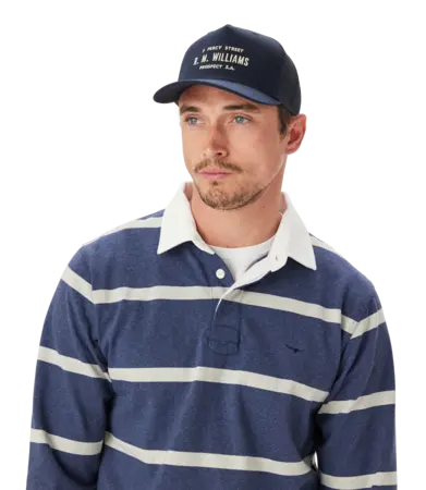 RMW Stencil Trucker Cap - Navy
