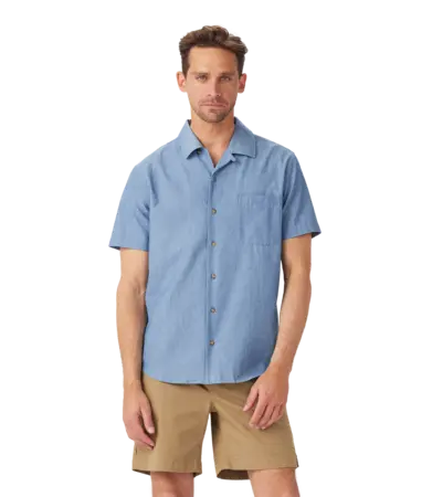 RMW Camp Collar Regular Short Sleeve Shirt - Chambray