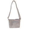 Baron Buffed Leather Small Cross Body Bag - Grey/Slate