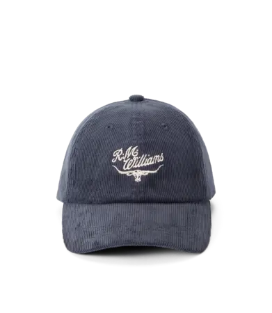 RMW Script Longhorn Cord Cap - Slate