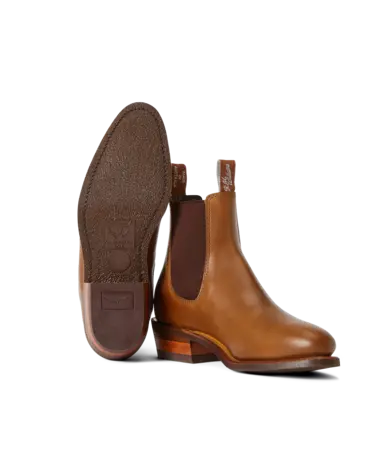 RMW Comfort Lady Yearling Rubber Sole Block Heel E Fit