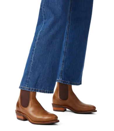 RMW Comfort Lady Yearling Rubber Sole Block Heel E Fit