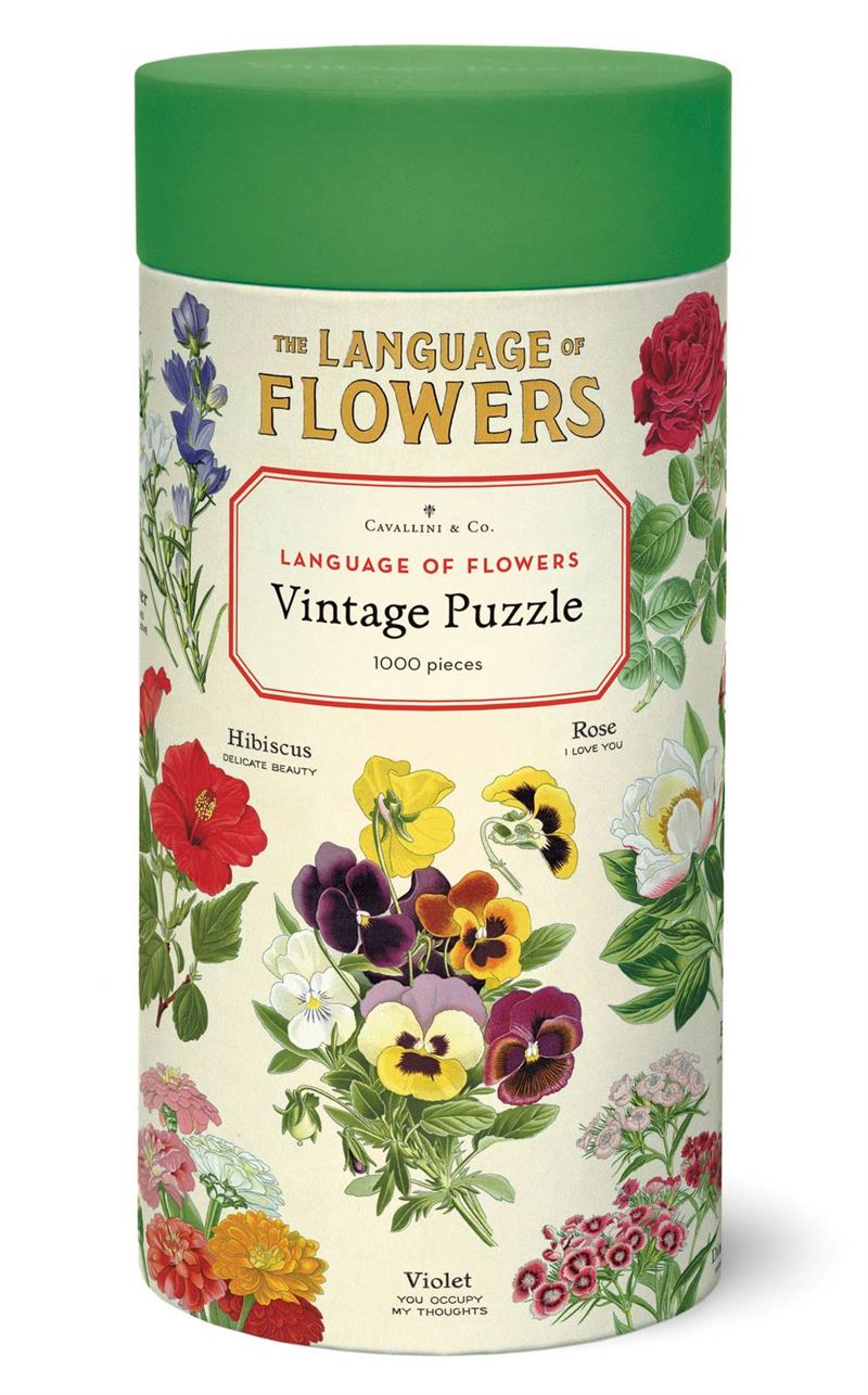 Cavallini & Co - Language Of Flowers 1000 Pce - Vintage Puzzle