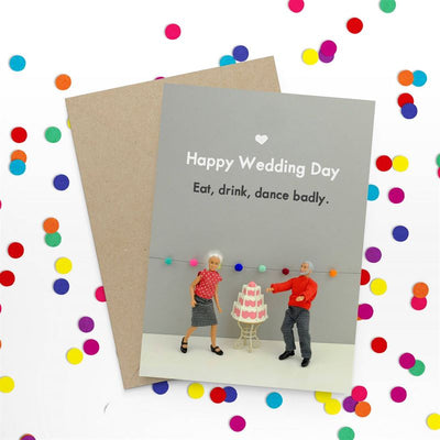 Bold & Bright - Happy Wedding Day - Wedding Card