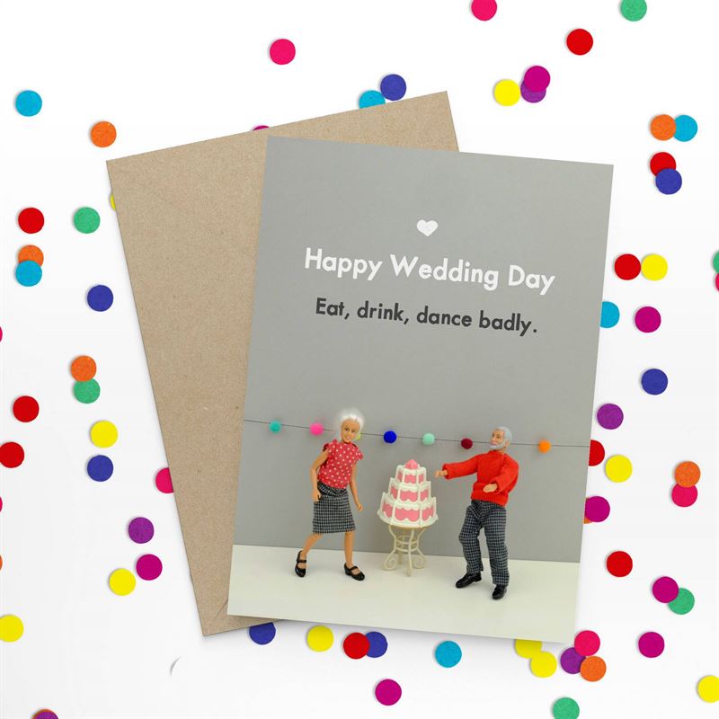 Bold & Bright - Happy Wedding Day - Wedding Card