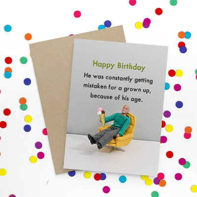 Bold & Bright - Grown Up - Birthday Card