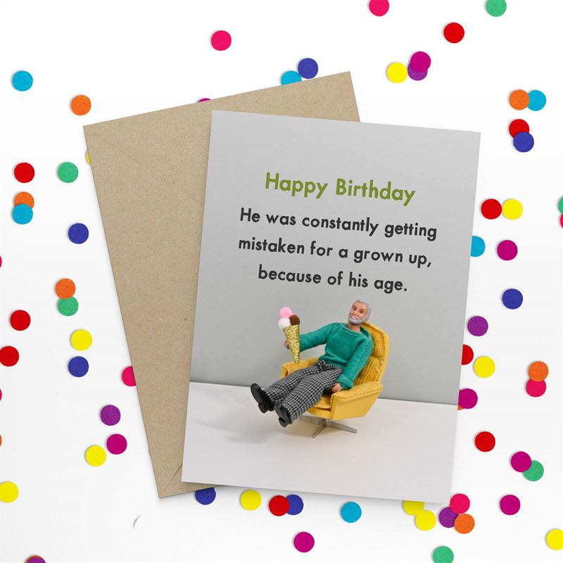 Bold & Bright - Grown Up - Birthday Card
