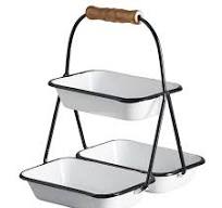 Two Layered Tiered Tray