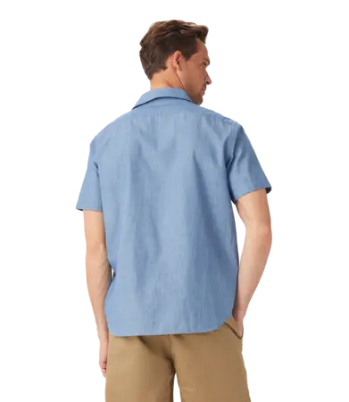 RMW Camp Collar Regular Short Sleeve Shirt - Chambray
