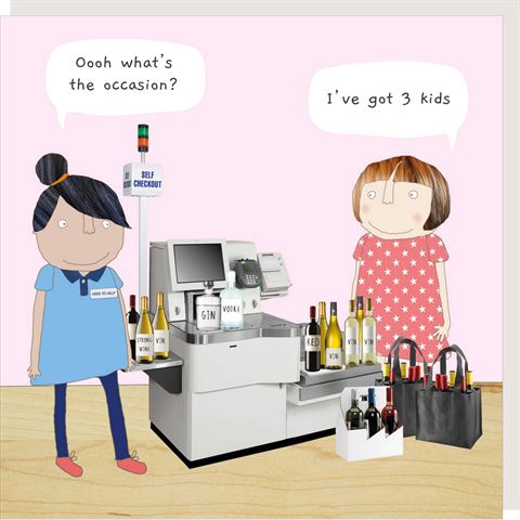 Rosie Made A Thing - Three Kids - Humour Card