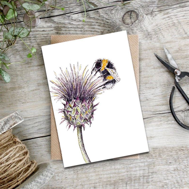Toasted Crumpet - Thistle and Bee - Card