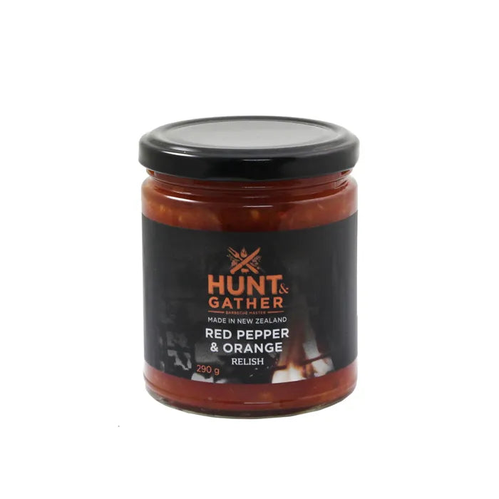 Hunt and Gather Relish Spicy Red Pepper and Orange