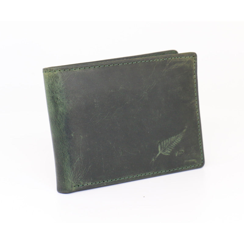 Baron Greenstone Collection Pull Up Leather Mens Wallet