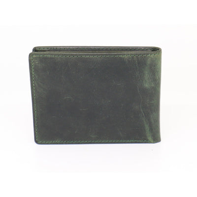Baron Greenstone Collection Pull Up Leather Mens Wallet