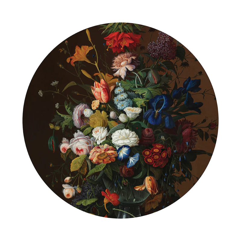 Vintage Flowers Art Spot - 140mm Diameter