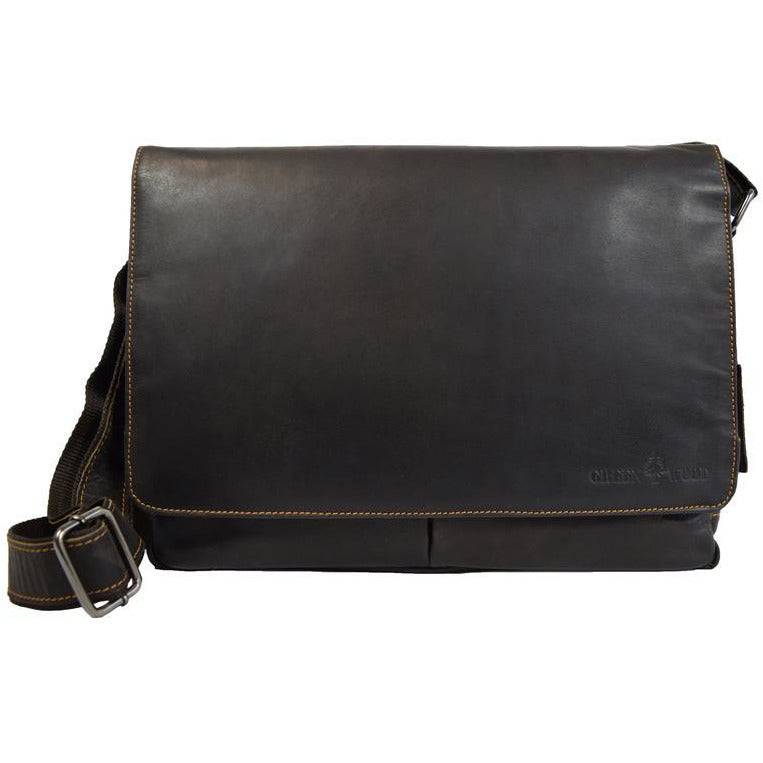 Greenwood Leather Laptop Bag - Brown