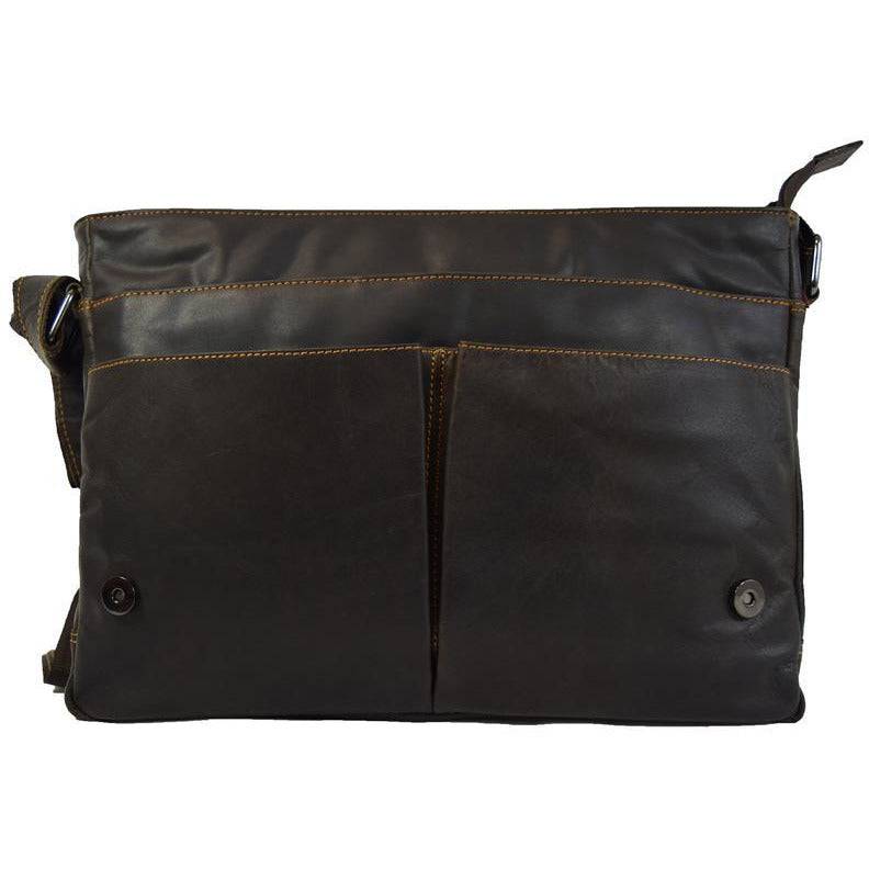 Greenwood Leather Laptop Bag - Brown