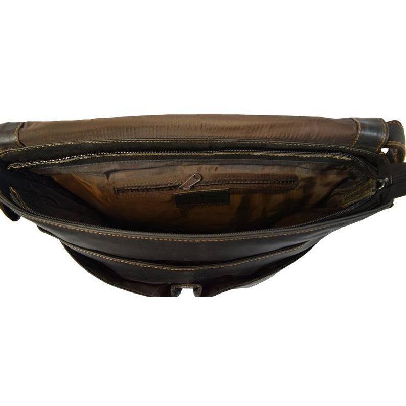 Greenwood Leather Laptop Bag - Brown