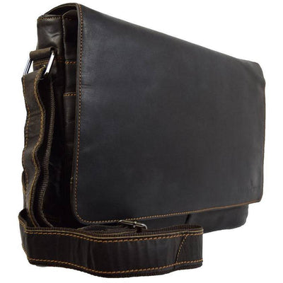 Greenwood Leather Laptop Bag - Brown