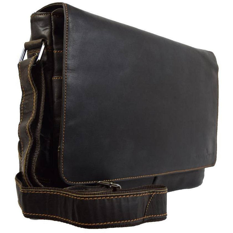 Greenwood Leather Laptop Bag - Brown