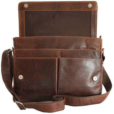 Greenwood Leather Laptop Bag - Sandal