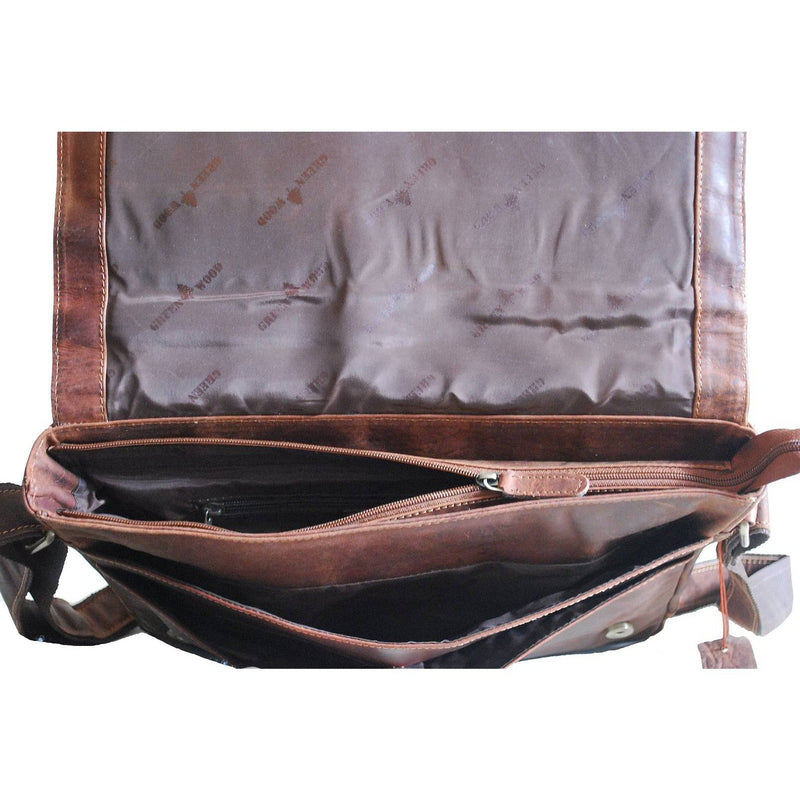 Greenwood Leather Laptop Bag - Sandal