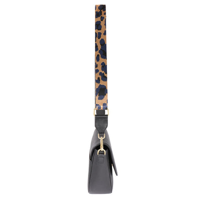 Baron Leather Crossbody Bag With Webbing Strap