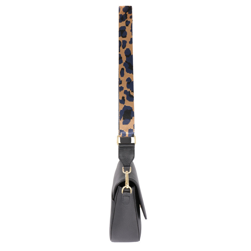 Baron Leather Crossbody Bag With Webbing Strap