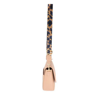 Baron Leather Crossbody Bag With Webbing Strap