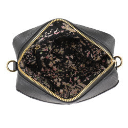 Baron Leather Crossbody Bag With Webbing Strap