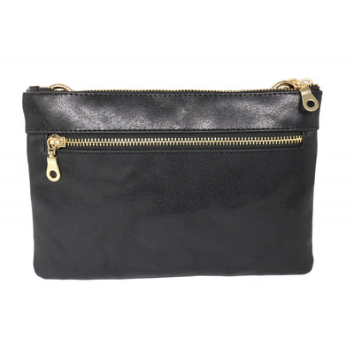 Baron Italian Leather Double Zip Bag