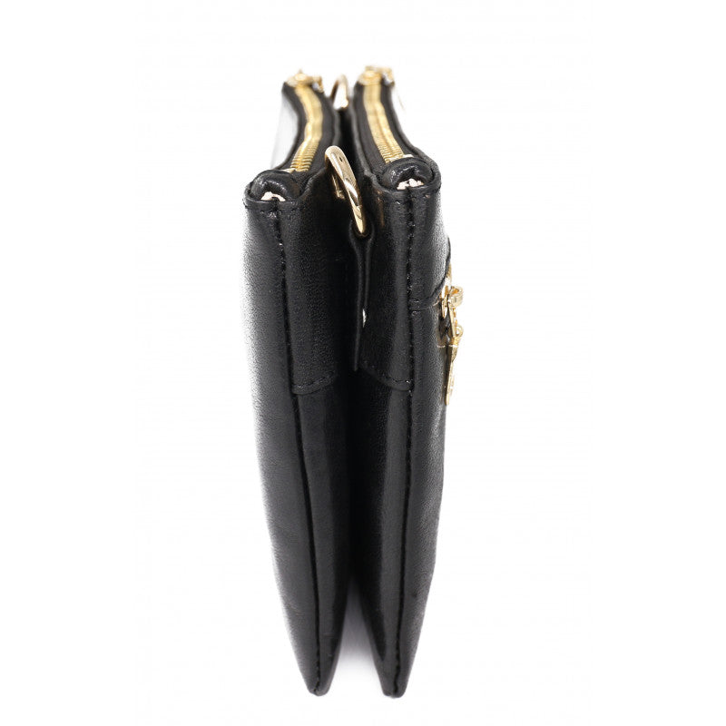 Baron Italian Leather Double Zip Bag