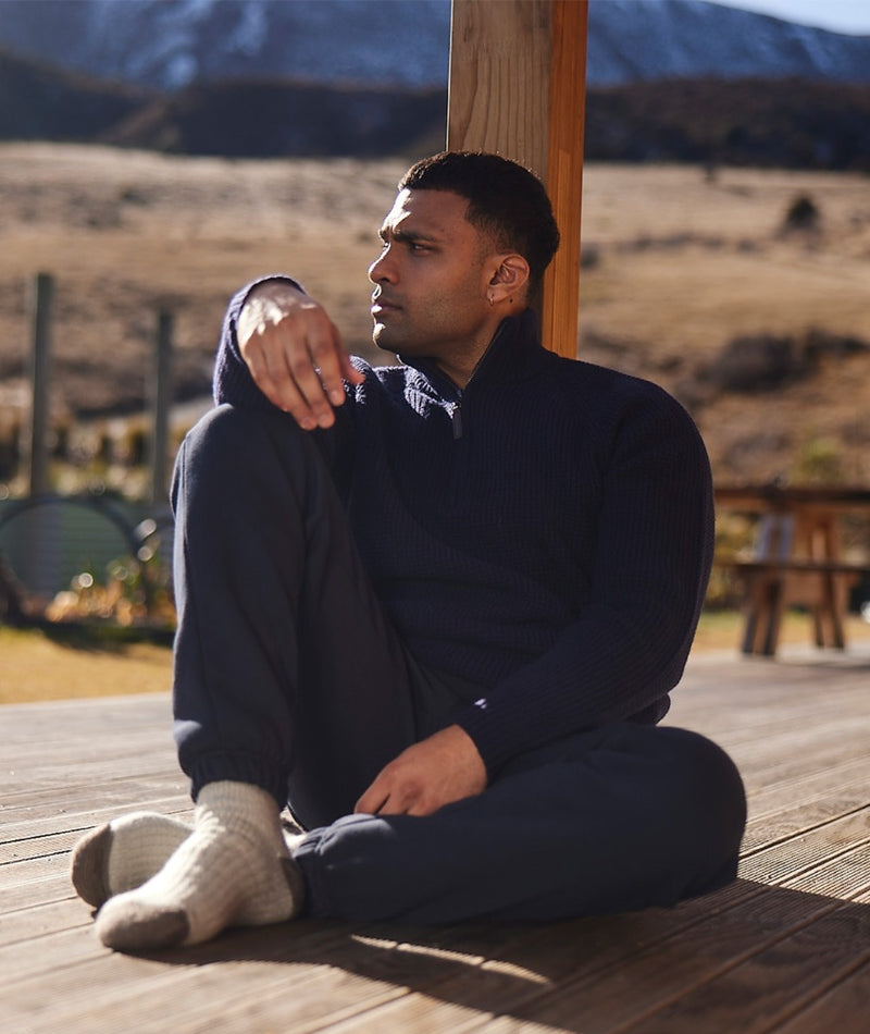Swanndri Chalky Island Waffle Jumper