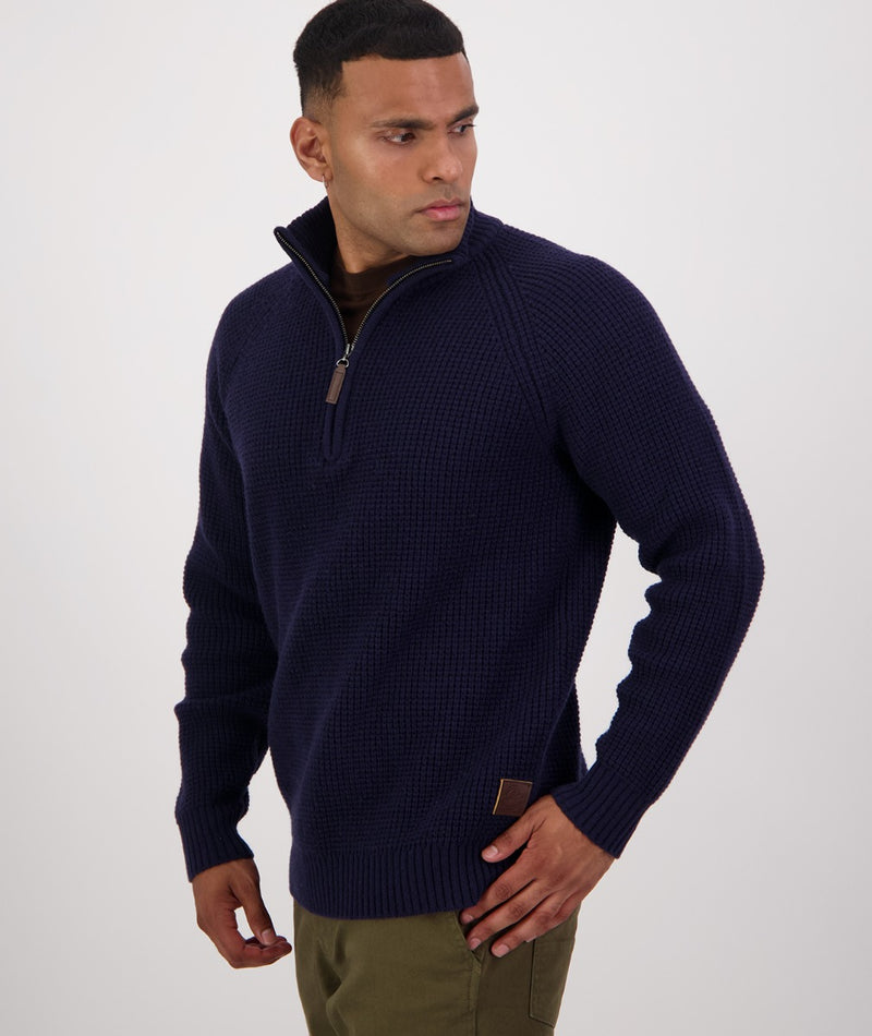 Swanndri Chalky Island Waffle Jumper