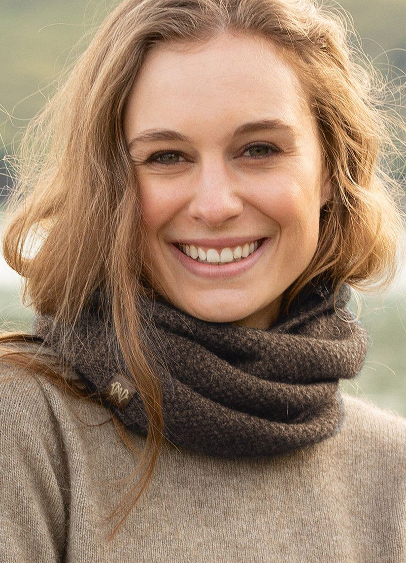Noble Wilde Possum Merino Moss Stitch Neck Warmer