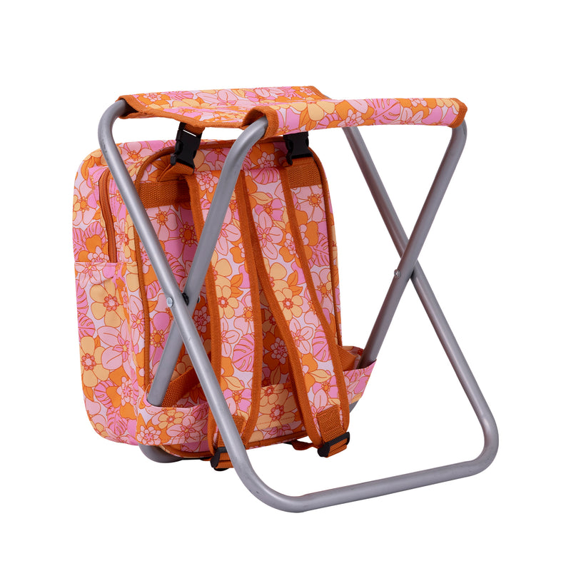 Picnic Cooler Chair - Retro Floral