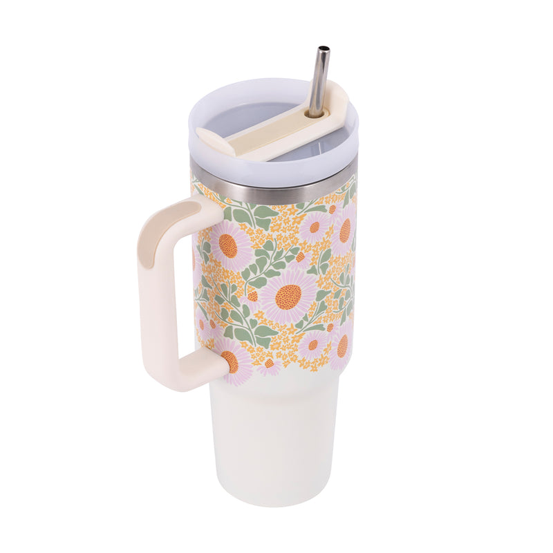 Insulated Drinks Tumbler - Spring Floral