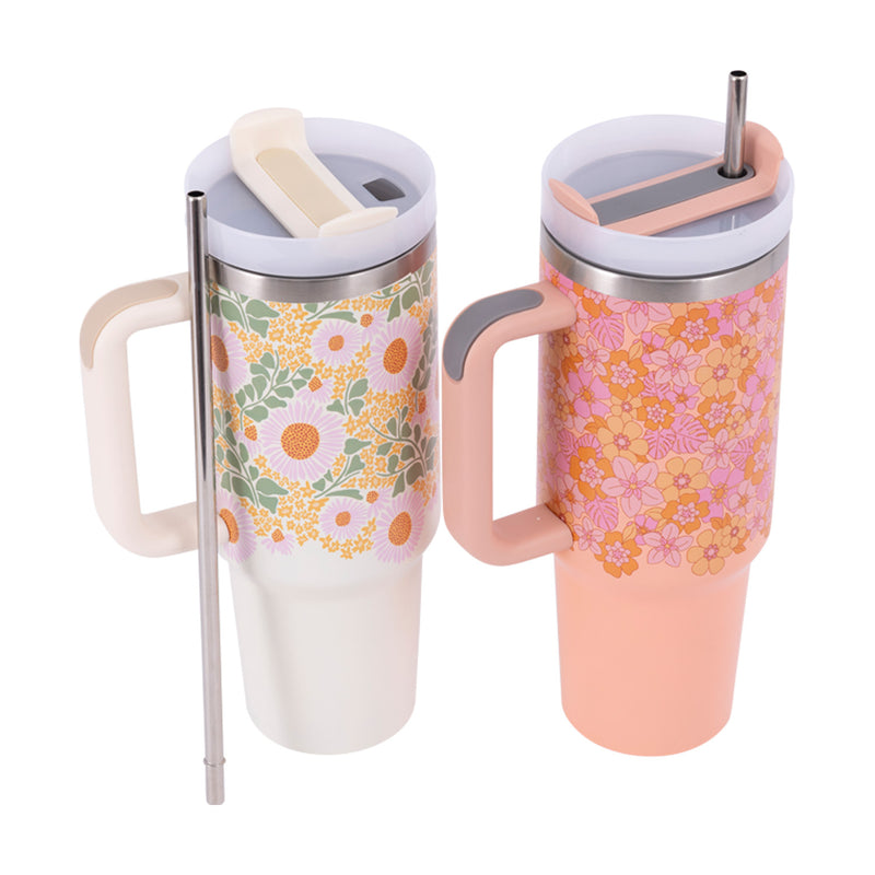 Insulated Drinks Tumbler - Spring Floral