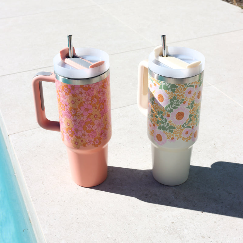 Insulated Drinks Tumbler - Spring Floral