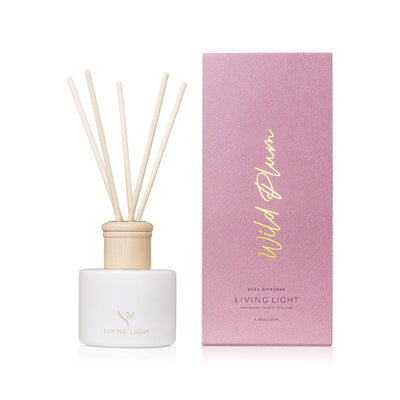 Living Light Reed Diffuser Refill Includes 5 Reed Sticks - Wild Plum