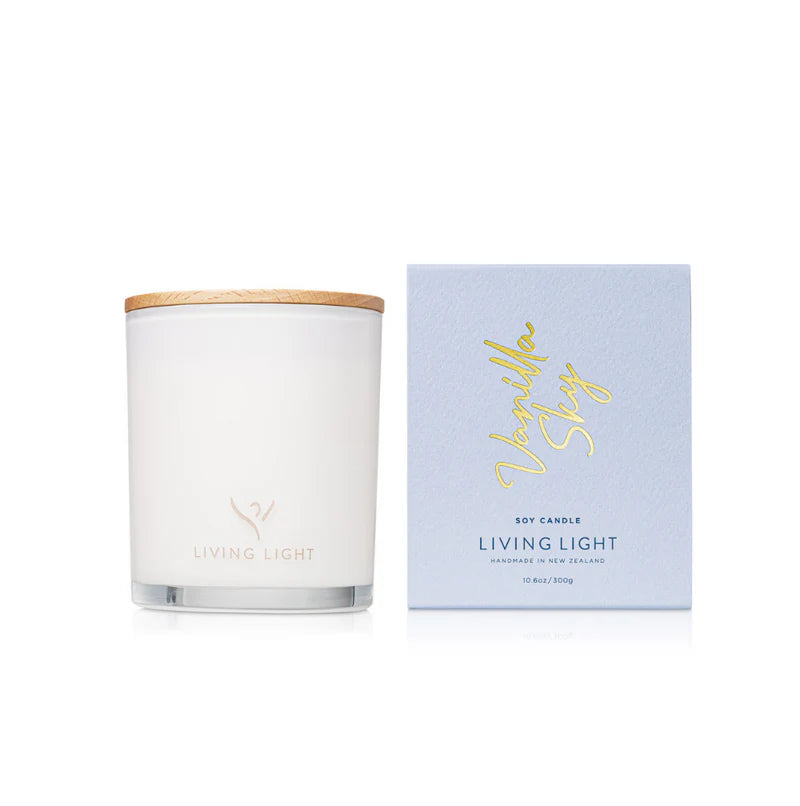 Living Light Soy Candle - Vanilla Sky