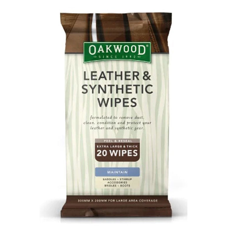 Oakwood Leather Wipes - 20 Pack