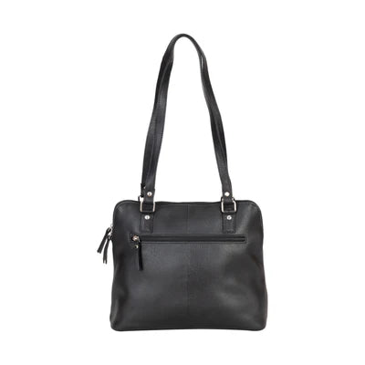 Greenwood Arden Leather Tote - Black Work and Travel Bag