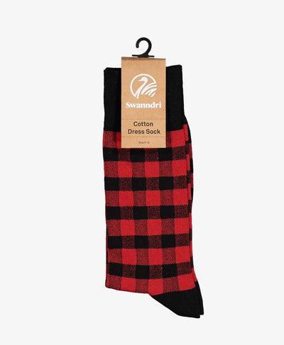 Swanndri Heritage Socks - Red/Black Check