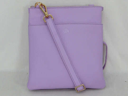 Second Nature Cross Body Front Pocket Leather Bag - Small