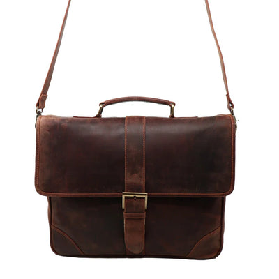 Baron Backroad NZ Stockman Leather Messenger Bag